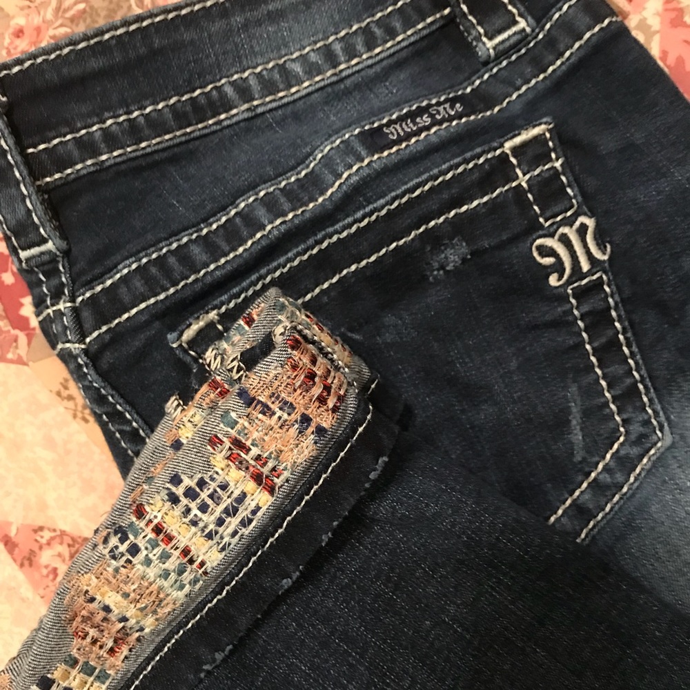 Miss Me Signature Cuffed Skinny jeans 28